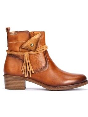 Pikolinos Ankle Boots Side Zip Zaragoza Brandy Women’s 39 Us 8.5-9